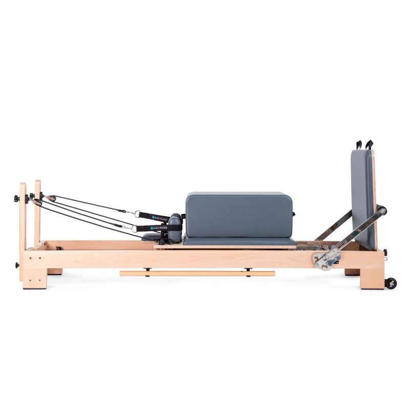 elina pilates wooden reformer lignum size view with box