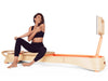 frame fitness pilates reformer sunrise user stretching diagonal view