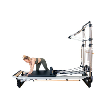 Align-Pilates A8-Pro Reformer model Side view white background