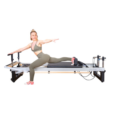 Align-Pilates A8-Pro Reformer side view pose