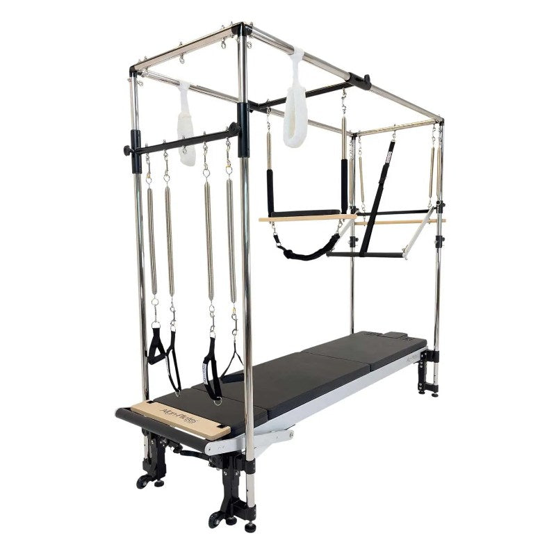 Align-Pilates C8-Pro Cadillac-Reformer Combo Diagonal White Background