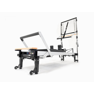 Products Align-Pilates C8-Pro Pilates Reformer With Half Cadillac Diagonal White Background
