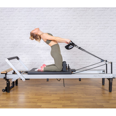 Align-Pilates C8-Pro Reformer Model Side view lifestyle pose