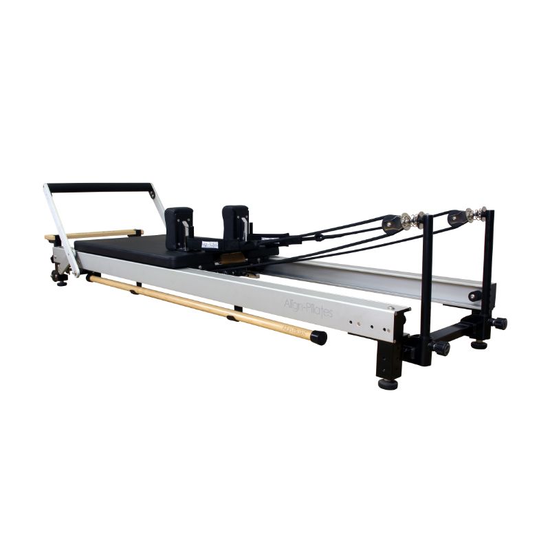 Align-Pilates C8-Pro Reformer diagonal view close-up