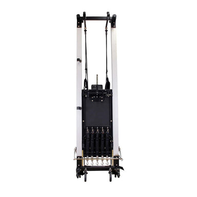Align-Pilates Free-Standing Legs for C8-Pro Reformer Standing up undercarriage view white background