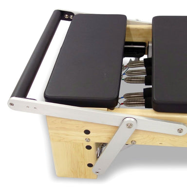 Align-Pilates Platform Extender For M-Series Reformer with Reformer close-up white background 