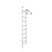 BenchK 521 Floor-to-Ceiling Swedish Ladder in White side view white background