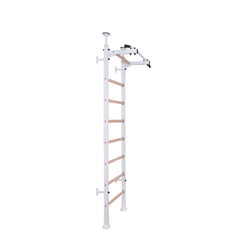 BenchK 521 Floor-to-Ceiling Swedish Ladder in White side view white background