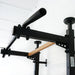 BenchK Floor-to-Ceiling Swedish Ladder in black diagonal pull-up bar close-up