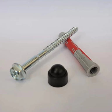 BenchK KM4 Fischer Expansion Plugs and Screws 4 pieces for wood swedish ladder close-up