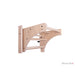 BenchK Pull-Up Bar For Wood Swedish Ladder Close-Up Diagonal