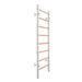 BenchK Swedish Ladder Steel and Beech-Wood white 200W diagonal with white background