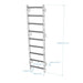 BenchK Swedish Ladder Steel and Beech Wood White 700W dimensions