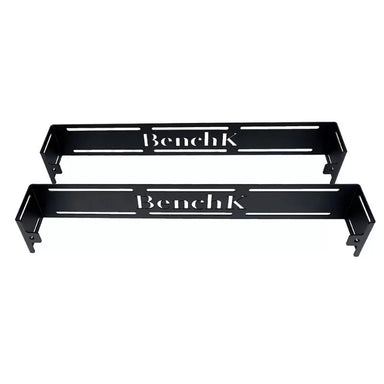 BenchK Wall Bracket for Steel Swedish ladder in black center view white background