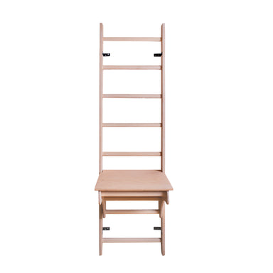 BenchK Wood Swedish Ladder with BenchTop WorkStation with white background centered