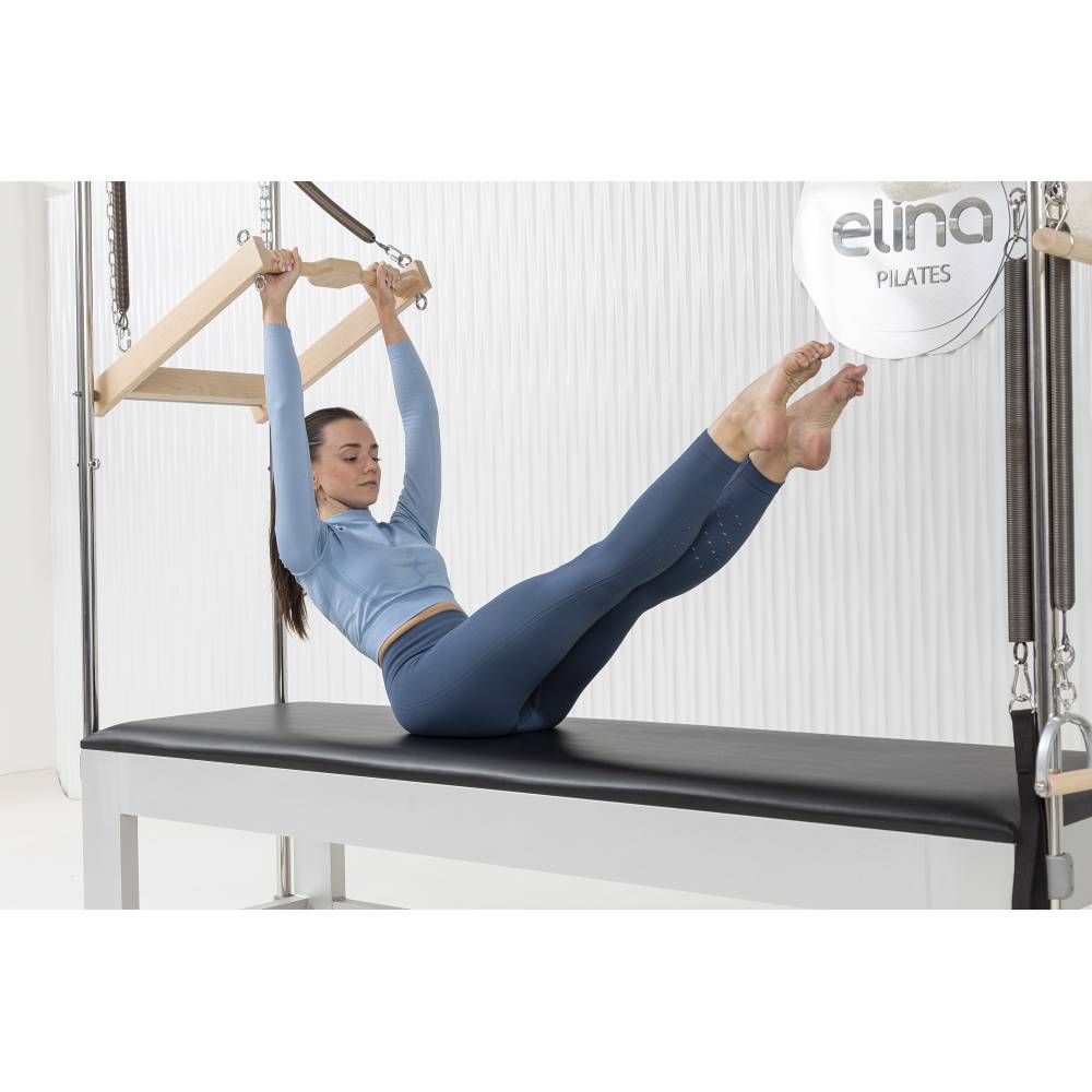 Elina Pilates Classic Aluminum Cadillac black upholstery diagonal view model teaser push thru