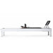 Elina Pilates Classic Aluminum Reformer black upholstery side view white background