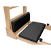 Elina Pilates Elite Ladder Barrel with Wooden Base black upholstery padding close-up