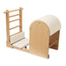 Elina Pilates Elite Ladder Barrel with Wooden Base ivory upholstery diagonal