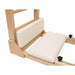 Elina Pilates Elite Ladder Barrel with Wooden Base ivory upholstery padding close-up