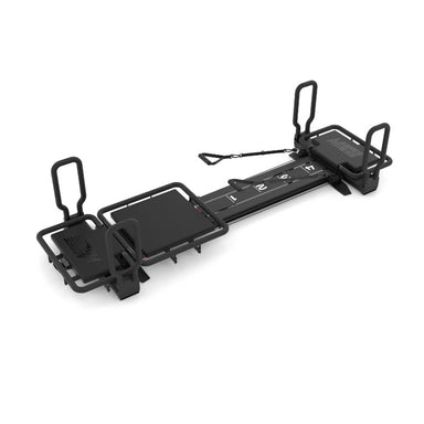 Lagree Fitness Miniformer base unit plus front and back handles and rear platform diagonal white background