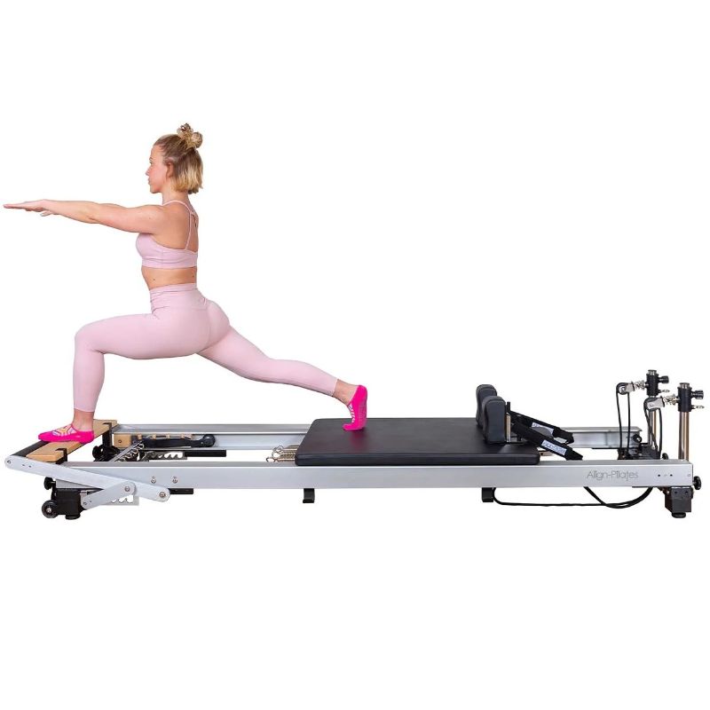 align-pilates a8-pro reformer 11-inches model side view white background