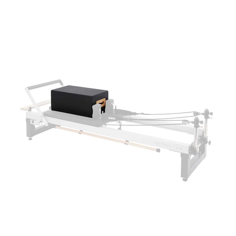 align pilates pro sitting box with reformer transparent