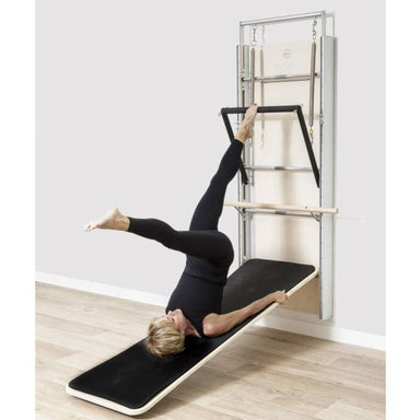 Elina Pilates Wall Board ONNE by eva espuelas fully equipped with ballet bar and mat table center view
